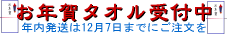お年賀名入れタオル