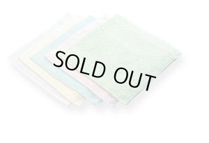 画像1: B品　20cm無撚糸カラーミニタオルハンカチ　18・20枚セット (1)