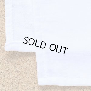 画像3: 高密度シャーリング四方ヘム白ハンドタオル20cm　11枚・12枚セット (3)