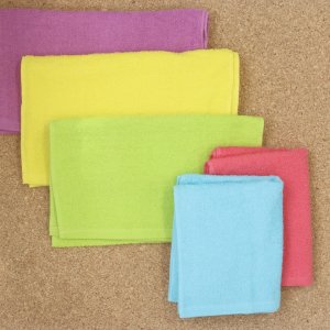 1枚100円ネオンカラーフェイスタオル
