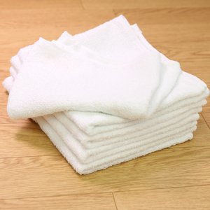 画像1: 業務用白タオル（平地付） (1)